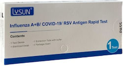 Lysun Influenza A+B Covid-19 RSV Rapid Covid Flu & RSV Test 1 Piece Lysun Influenza A+B Covid-19 RSV Rapid Covid Flu & RSV Test 1 Piece