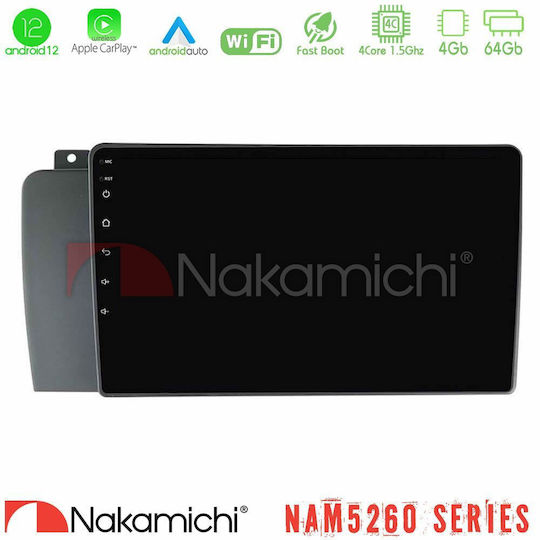 Nakamichi Auto-Audiosystem für Volvo S60 2004-2009 (Bluetooth/USB/AUX/WiFi/GPS/Apple-Carplay/Android-Auto) mit Touchscreen 9"