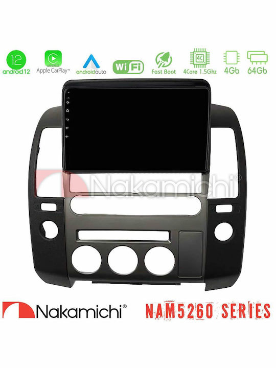 Nakamichi Car Audio System for Nissan Navara / Pathfinder 2006-2012 (Bluetooth/USB/AUX/WiFi/GPS/Apple-Carplay/Android-Auto) with Touch Screen 9"