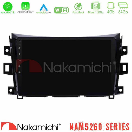 Nakamichi Car Audio System for Nissan Navara / NP300 2016-2021 (Bluetooth/USB/AUX/WiFi/GPS/Apple-Carplay/Android-Auto) with Touch Screen 9"