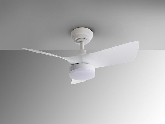 Ανεμιστήρας Οροφής 76cm με Φως Λευκός