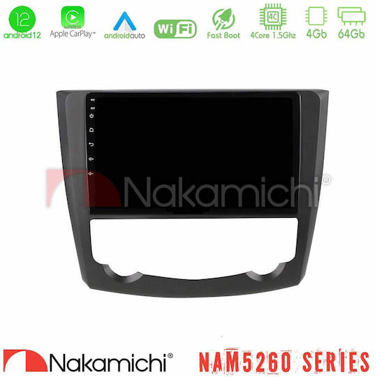 Nakamichi Car Audio System for Renault Kadjar 2022-2023 (Bluetooth/USB/AUX/WiFi/GPS/Apple-Carplay/Android-Auto) with Touch Screen 9"