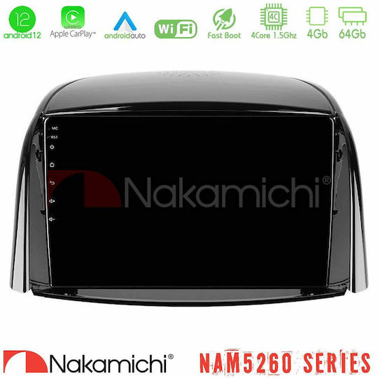 Nakamichi Ηχοσύστημα Αυτοκινήτου για Renault Koleos 2007-2015 (Bluetooth/USB/AUX/WiFi/GPS/Apple-Carplay/Android-Auto) με Οθόνη Αφής 9"