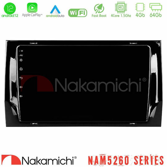 Nakamichi Ηχοσύστημα Αυτοκινήτου για Skoda Kodiaq 2022-2023 (Bluetooth/USB/AUX/WiFi/GPS/Apple-Carplay/Android-Auto) με Οθόνη Αφής 10"