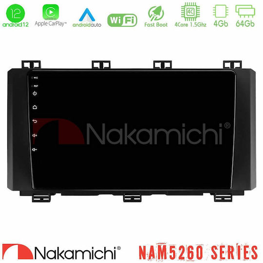 Nakamichi Nam5260 Series 4core Android12 4+64gb Seat Ateca 2017-2021 Навигационен Мултимедиен Таблет 9" Carplay & Android Auto