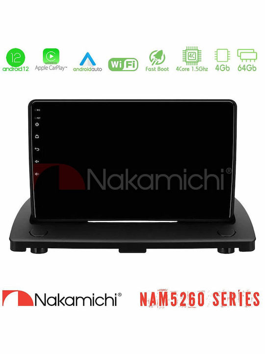 Nakamichi Nam5260 Serie 4core Android12 4+64gb Volvo Xc90 2006-2014 Navigations-Multimedia-Tablet 9" Carplay & Android Auto