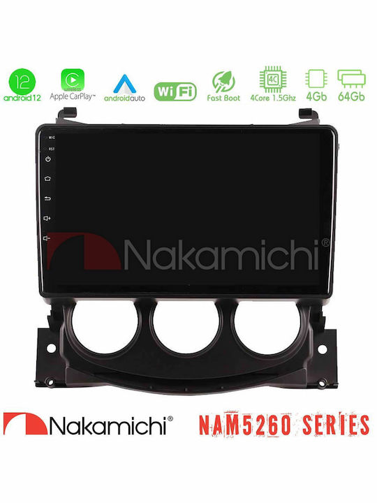 Nakamichi Nam5260 Series Nissan 370Z 2009-2013 4-Core Android 12 4+64GB Navigation Multimedia Tablet 9 Inch CarPlay & Android Auto