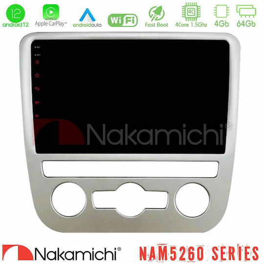 Nam5260 Series 4core Android12 4+64gb Vw Scirocco 2008 – 2014 Navigation Multimedia Tablet 9" Carplay & Android Auto