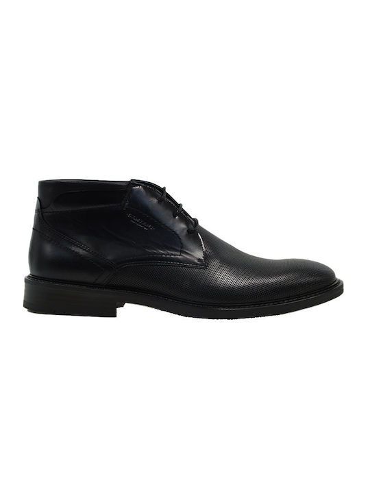 Damiani Leather Black Men's Boots