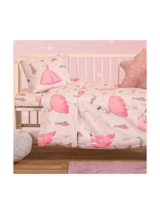 Melinen Βρεφική Παπλωματοθήκη Ballet Ecru 110x160εκ.
