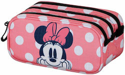 Triple Pencil Case Minnie Mouse Karactermania Pink