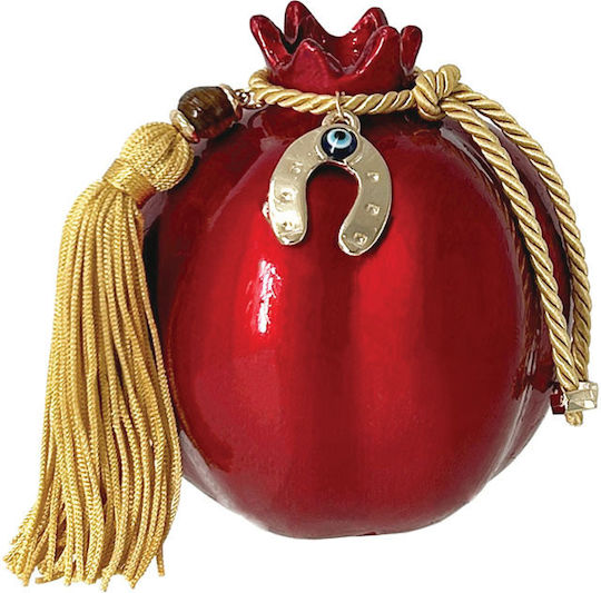 Marhome de birou Amulet Rodie Roșu Ceramic 9x10cm 1buc 24-