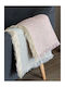 Palamaiki Agnes Ριχτάρι Πολυθρόνας Chenille 180x180εκ. Pink