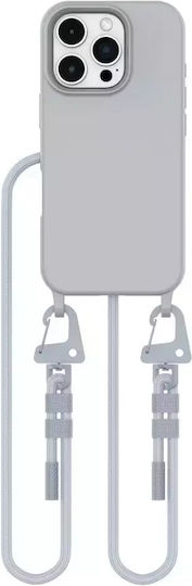 Tech-Protect Magnecklace Umschlag Rückseite Silikon Gray (iPhone 17 Pro Max / iPhone 17 Pro / iPhone 16 Pro Max)