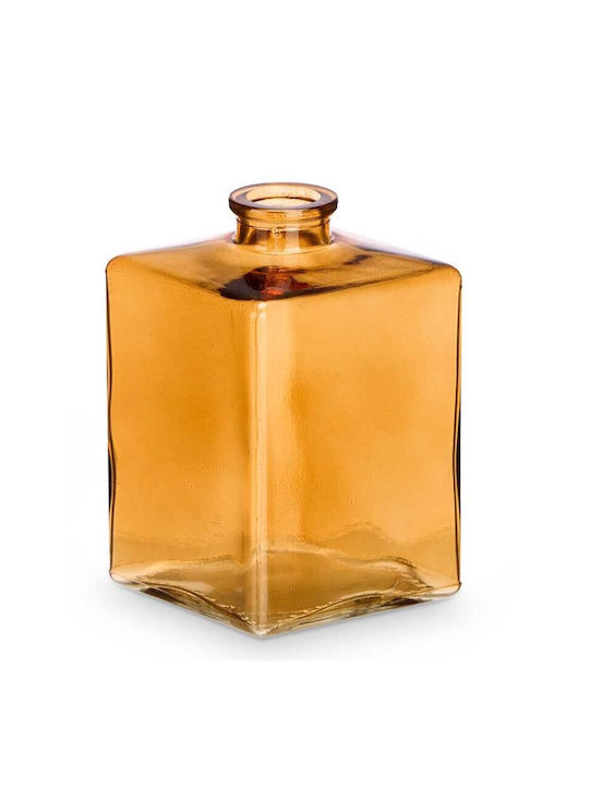 Arti Casa Διακοσμητικό Βάζο Γυάλινο Κίτρινο 8x8xΥ12cm
