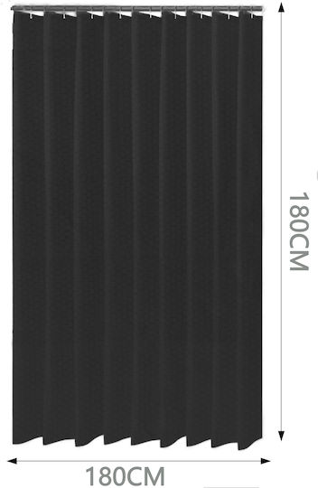 Tpster Duschvorhang Black