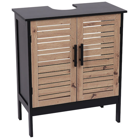 Eurocasa Waschtisch ohne Waschbecken L60xB30xH70cm Beige Eurocasa Waschtisch ohne Waschbecken L60xB30xH70cm Beige