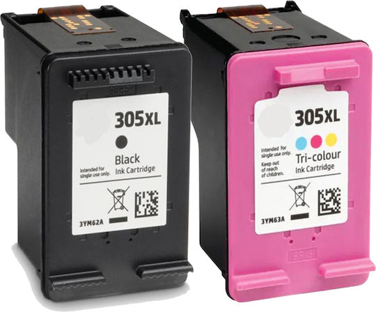 Kompatibles Tintenstrahldrucker-Tintenpatronen-Paket HP 305XL (3YM62AE) (3YM63AE) Schwarz 1Stück