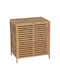 Eurocasa Καλάθι Απλύτων Bamboo με Καπάκι 60x53.5x37.5cm Καφέ