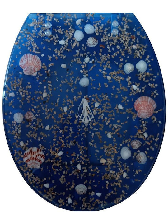 Eurocasa Καπάκι Λεκάνης Πλαστικό 43x36cm Πολύχρωμο