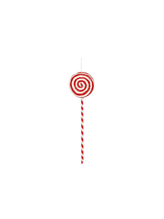 Red and Cream Lollipop 10x4x38cm