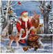 3-ply Santa Napkins 33x33 Set of 20 pcs