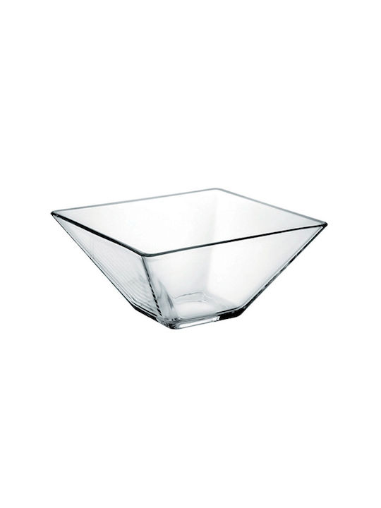 Borgonovo Σαλατιέρα Γυάλινη Διάφανη 20x20x20cm