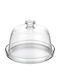 Borgonovo Cake Stand Transparent 22x22x15.9cm