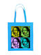 TKT Cotton Shopping Bag in Turquoise color