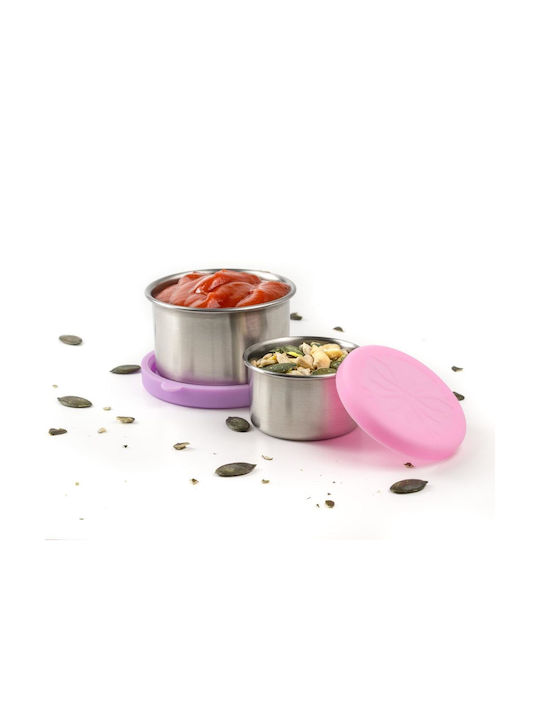 Lekkabox Lunchbox Inox Flieder 2Stück