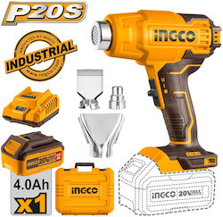 Ingco Heat Gun 20V 1x4Ah with Maximum Temperature 300°C