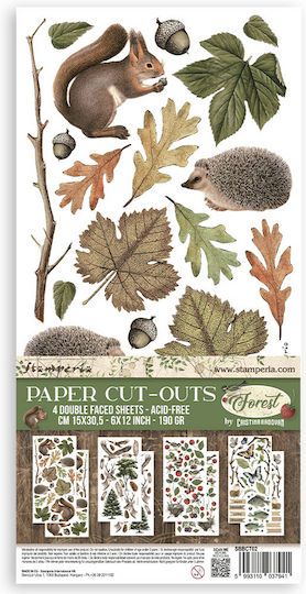 Collection of Cardboard Designs Forest 15x30.5cm