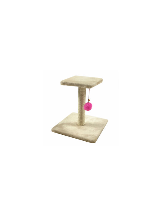 MrZoo Ονυχοδρόμιο Γατόδεντρο Μπεζ 2 επιπέδων 29x29x29εκ.