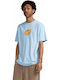 Check T-shirt Γαλάζιο
