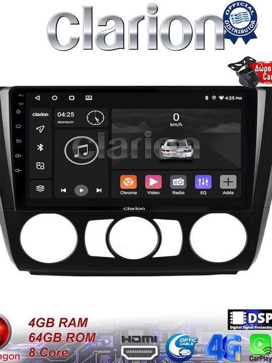 Clarion Car Audio System for BMW Series 1 / E81 / E82 / E87 2004-2013 (Bluetooth/USB/WiFi/GPS/Apple-Carplay/Android-Auto) with Touch Screen 9"