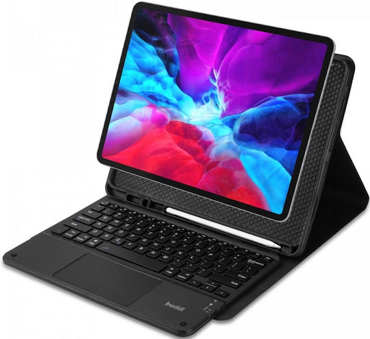 Buddi Zuna Flip Cover με Πληκτρολόγιο Μαύρη (iPad Pro 2024 13")
