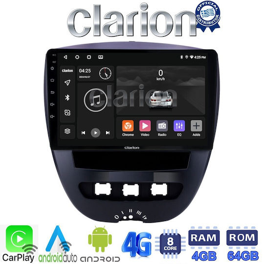 Clarion Автомобилна Аудио Система (Блутут/USB/WiFi/GPS/Apple-Carplay/Android-Auto) с Тъчскрийн 9"