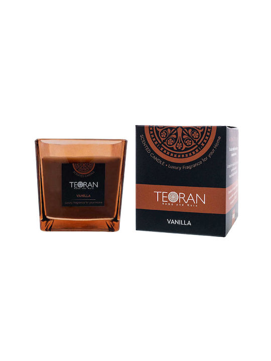 Teoran Aromatisches Kerze in Gefäß mit Vanille Parfüm 410gr
