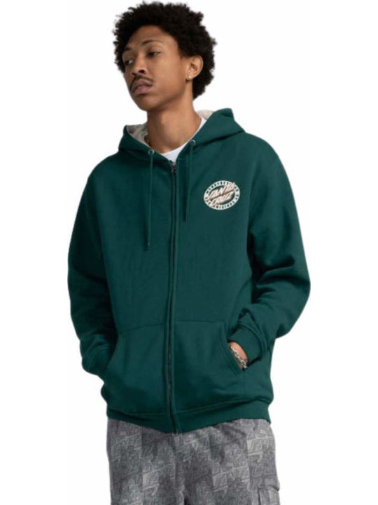 Green Hoodie Cardigan