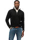 Langarm-Pullover Schwarz