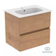 Ideal Standard Waschtisch mit Waschbecken Natural Oak