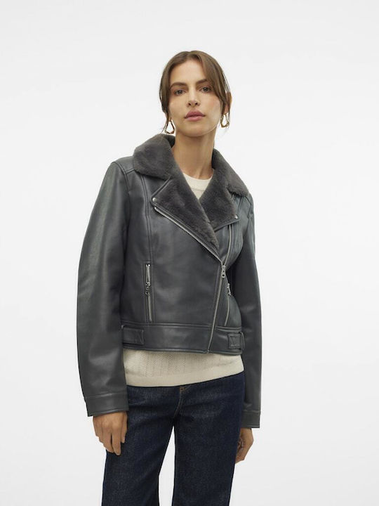 Vero Moda Γυναικείο Biker Jacket με Επένδυση Γο...