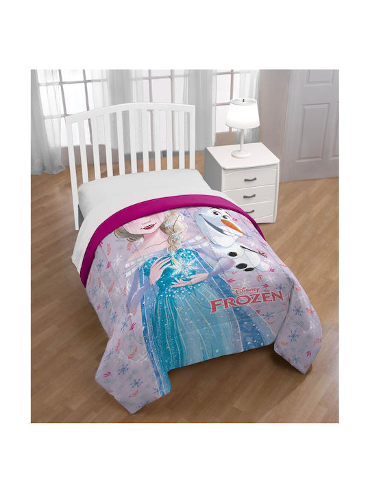 Disney Kids Duvet Single with Microfiber Filling Frozen 45 Lilac Lilac 160x240cm