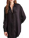 Women's Monochrome Long Sleeve Shirt Black