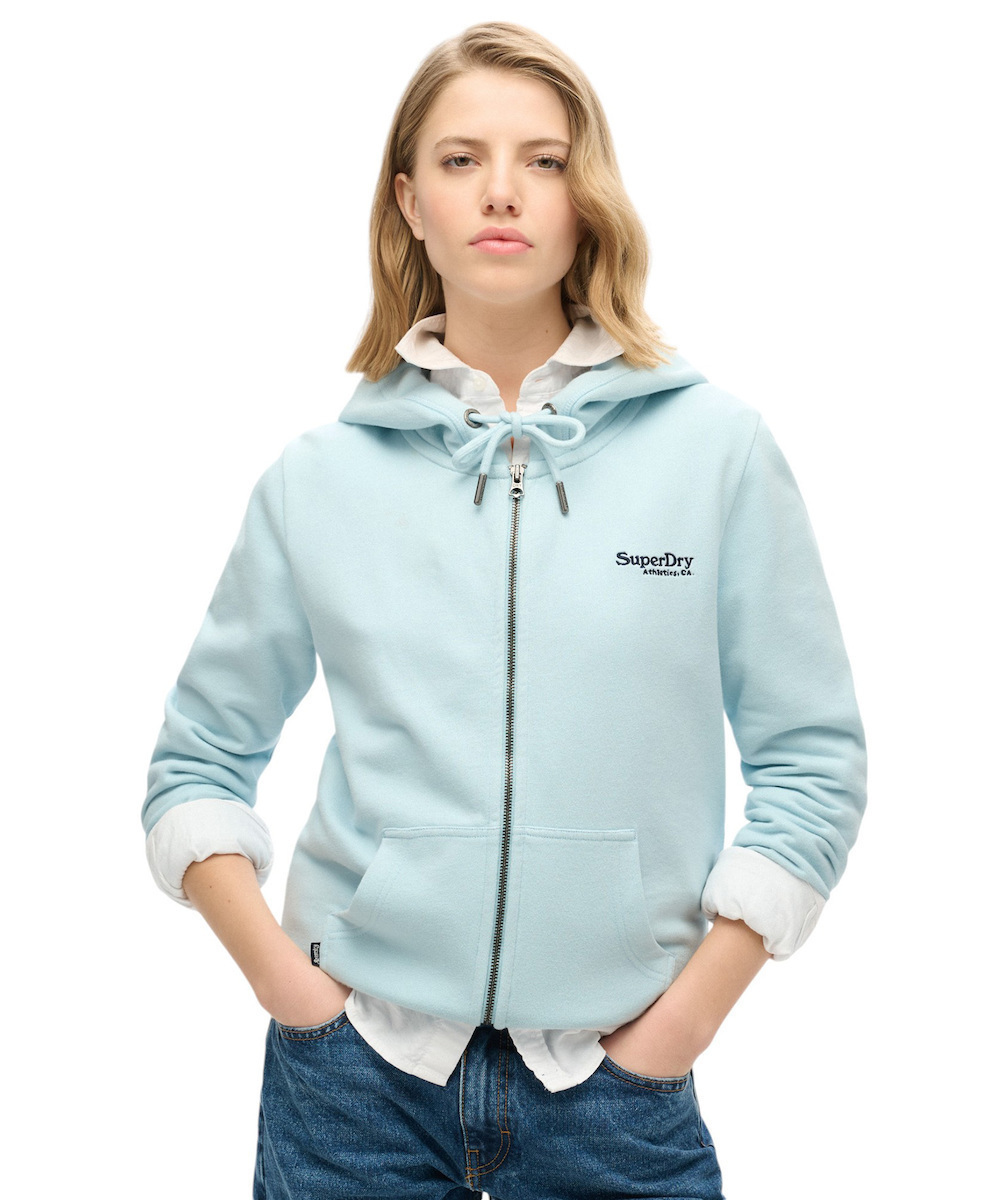 Superdry Women's Sweatshirt Hooded Blue W2012214A-1PP - Main Image