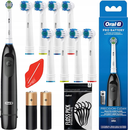 Pro Battery Precision Clean Ηλεκτρική Οδοντόβουρτσα Μπαταρίας Μαύρη