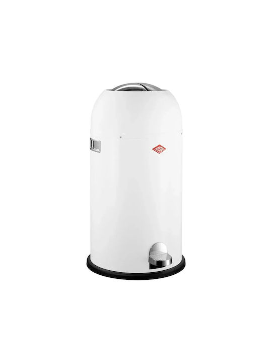 Trash Bin White Kickmaster Maxi 40L Wesco