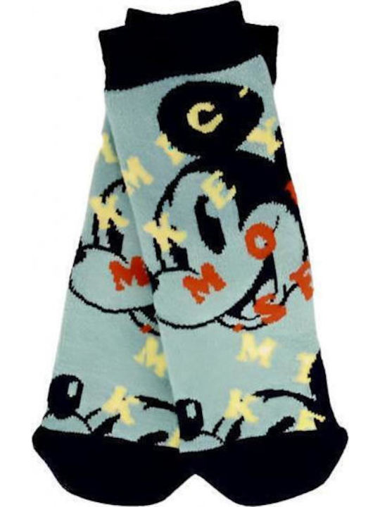 Disney Kids' Socks Non-Slip Mickey Petrol