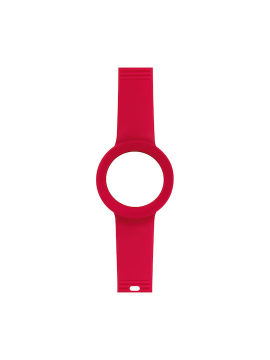 HipHop Rubber Strap Red 34mm