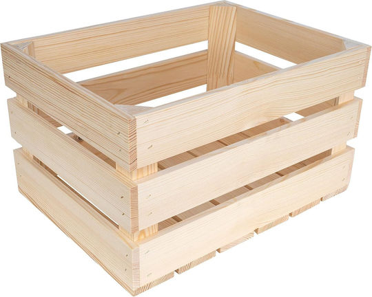 Creative Διακοσμητικό Καφάσι Κήπου Ξύλινο JAN-CD-SKRZYNKA-NATURALNA-40x30x23 Creative Διακοσμητικό Καφάσι Κήπου Ξύλινο JAN-CD-SKRZYNKA-NATURALNA-40x30x23